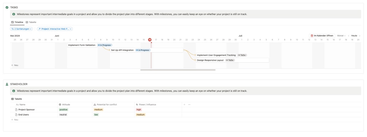 Notion Projectmanagement Template